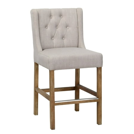 Kosas Home Karla 24 in. Upholstered Counter Stool