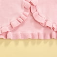 thumbnail image 6 of Sunisery Toddlers Infant Baby Girls Knitted Cardigan Lace Long Sleeve Outwear Casual Solid Color Tops Pink 1-2 Years, 6 of 9
