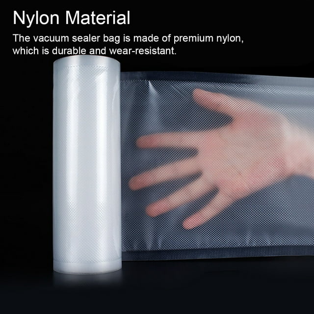 Sacs sous Vide Alimentaires Rangement de Légumes Bon Scelleur Scellage Réfrigérateur Congélation Scelleur Transparent Rouleaux d'Emballage de Grains Emballeuse 20CM*1500CM
