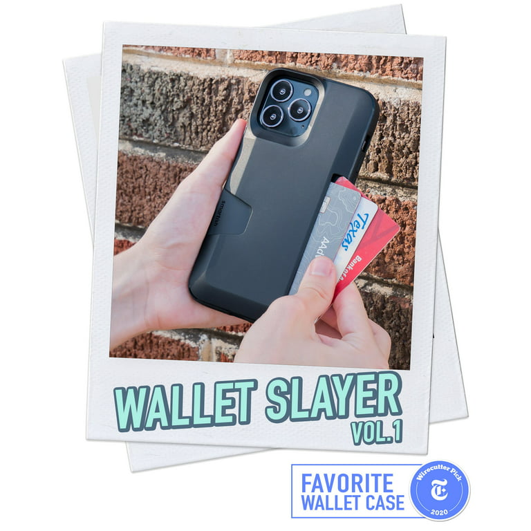 Smartish iPhone 15 Pro Wallet Case - Wallet Slayer Vol. 1 [Slim + Protective] Credit Card Holder - Black Tie Affair