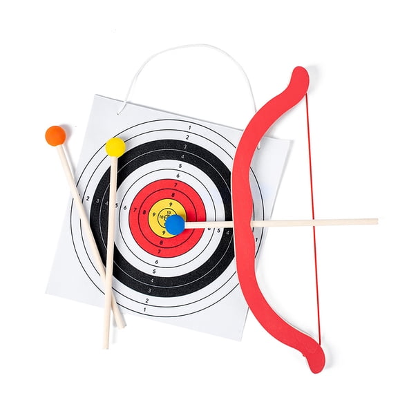 Kids Bows and Arrows Set,Wooden Archerys Toy Set with 3 Arrows,Targets and Bows Indoor and Outdoor Toy Birthday Gifts