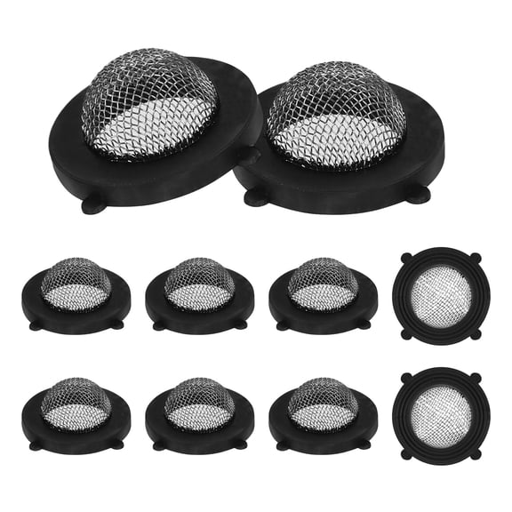 10 Pcs 25.4 MM/ 1 Inch Garden Hose Washer Filter, Black Rubber Washing Machine Washer for Pressure Washer Inlet
