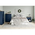 thumbnail image 4 of Ameriwood Home Armada 6 Drawer Wide Dresser, Navy with Walnut Top, 32.05" H x 54.13" W x 15.75" D, 4 of 14