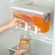 thumbnail image 4 of Estación de bebidas de plástico para fiestas y uso diario, grifos para jugo, limonada y leche, dispensador de bebidas de triple compartimento de 3,5 l, 4 of 8