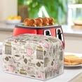 thumbnail image 4 of Talayituse Coffee Theme 4 Slice Toaster Covers Dust Protection Bread Maker Covers Toaster Oven Cloth Cover Kitchen Accessories Washable Appliance Cover, 4 of 7