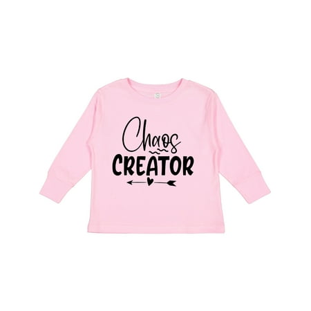 

Inktastic Baby Chaos Creator Design with Heart Arrow Gift Toddler Boy or Toddler Girl Long Sleeve T-Shirt