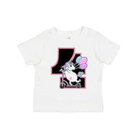 

Inktastic 4th Birthday Unicorn Party Girls Girls Toddler T-Shirt