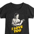 thumbnail image 3 of Star Wars - I Love You - Toddler And Youth Girls Fitted Short Sleeve Tee, 3 of 5