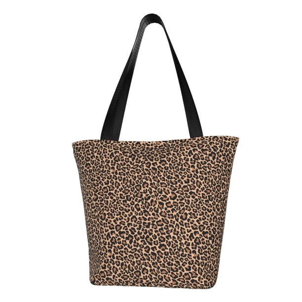 Easygdp Brown Leopard Bolso de Hombro para Mujer, Bolso Bandolera y Cartera de Mano Elegante para Uso Diario