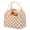 Checkered Brown, variant on NCY Corduroy Insulated Lunch Tote with Front Pocket for Women & Men Leakproof Reusable Meal & Food Bag, Large Capacity for Office, Picnic & Travel Checkered Black