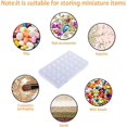 thumbnail image 2 of Diamond Embroidery Box, 3 Pack Clear Diamond Painting Storage Box Containers Each With 28 Mini Compartments Grids Mosaic Kits Accessories Storage Box, 2 of 5