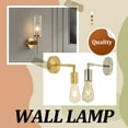 thumbnail image 3 of Advancent 2 pack/lote lámpara de pared vintage ajustable para dormitorio luz de pared Industrial ahorradora de energía fácil Iluminación y accesorios plata, 3 of 6