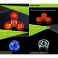 thumbnail image 2 of Fidget Spinner con luz LED, juguete antiestrés con luz de arcoíris, spinner de mano para dedos para adultos y niños sinceros, 2 of 5
