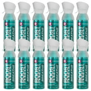 Boost Oxygen Natural Portable 5 L Pure Oxygen Canister, Menthol (12 Pack)