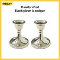 thumbnail image 6 of RELY+ 3" Candlestick Holders Set of 2 Taper Decorative Candle Holders for home decor Silver, 6 of 9