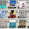 thumbnail image 4 of Cortina de Baño Baoblaze Impermeable Transparente 180 Cm × 180 Cm, 4 of 4