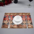 thumbnail image 2 of MKHERT Ethnic Boho Grunge Old Tribal Aztec Art Placemats Table Mats for Dining Room Kitchen Table Decoration 12x18 inch,Set of 6, 2 of 4