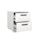 thumbnail image 5 of Tvilum Sofia 2 Drawer Bedroom Nightstand for Adults, White, 5 of 15