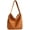 Brown, variant on CoCopeaunts Corduroy Tote Bags Womens Large Satchel Bag Handbag Big Hobo Bag Teen Girl Casual Crossbody Purse Handbags Stylish Totes