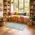 thumbnail image 2 of ODIKA 3'x5' Ultra-Soft Throw Mat, Herringbone Scandinavian Zigzag Contemporary Geometric Shaggy None Washable, Bare feet friendly, Easy Care Indoor rug for Bedside, Vanity, 2 of 7