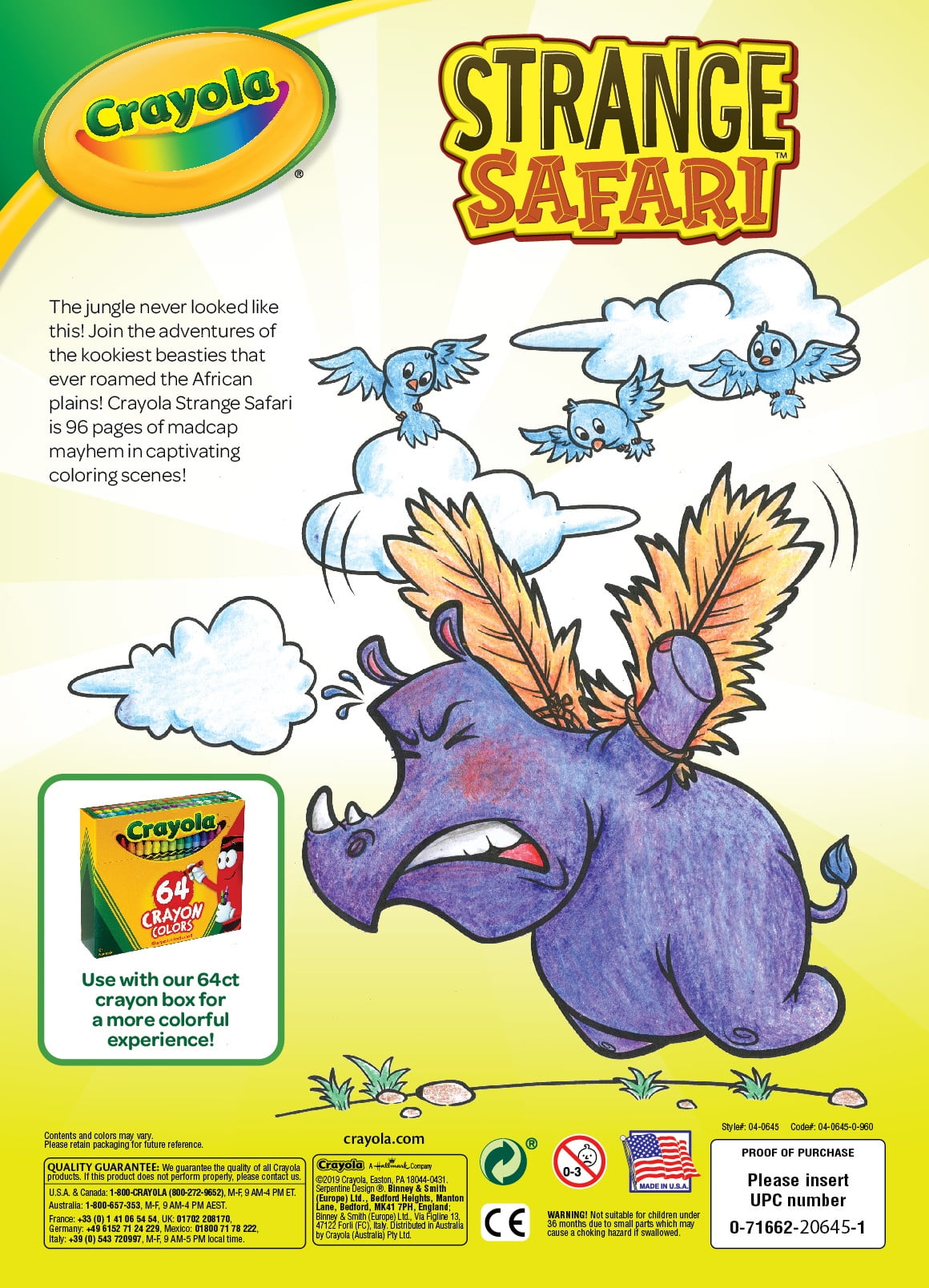 Crayola Stickerbuch Giraffe A4 – Kreatives Stickeralbum Für Kinder Mit Farbenfrohen Motiven Zum Bekleben