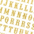 Sticko Solid Small Gold Carnival Alphabet Paper Stickers, 83 Piece