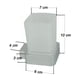 thumbnail image 3 of Porta Vaso Para Cepillo de Dientes Rubinett Cromado de Acero Inoxidable para Baño Cuadrado, 3 of 3