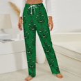 thumbnail image 3 of Haunted Mansion Dark Green Winter Female Pants Flannel High Waist Women Pants Lady Warm Straight Leg Plush Trousers, 3 of 7