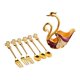 thumbnail image 1 of Soporte de base de cisne para cubiertos Violeta, 1 of 9