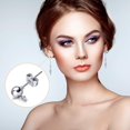 thumbnail image 2 of 180 Ball Post Earring Studs with 200 Butterfly Earring Backs, Round Ball Ear Pin with Loop, Earrings Supplies Earring Backs & Findings Earrings Supplies for DIY Jewelry Earring Making, 2 of 7