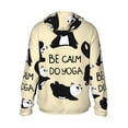 thumbnail image 3 of Kll Panda Doing Yoga Print Men'S Women’s Upf 50+ Sun Protection Outdoor Hoodie Jacket Long Sleeve Fishing Hiking Performance Shirt- Xx-Large, 3 of 8