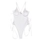thumbnail image 4 of Augper Women Sexy Fashion One-Piece Hollow Out Bikini Solid Color Swimwear Swimsuit Beachwear Set, 4 of 7