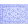 thumbnail image 1 of Ahgly Company Machine Washable Indoor Rectangle Oriental Blue Modern Area Rugs, 5' x 8', 1 of 4