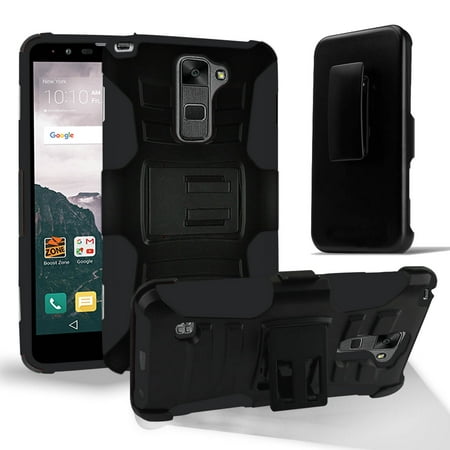 Zizo Armor Cover for LG Stylo 2 LS775 w/ Kickstand Holster Clip Heavy Duty Strong Protective Case Slim Shockproof Dual