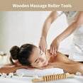 thumbnail image 3 of Wooden Massage Roller Tools, Therapy Massage Stick, Massage Rope, Relaxing Kit for Back, Neck, Shoulders, Legs, Waist, Ease Muscle Pain, 3 of 6