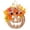 Orange, variant on SeekLGT Halloween Door Wreath, Rustic Wooden Pumpkin Door Hanging, Fall Wreaths for Front Door with Burlap Bow and Maple Leaves, Autumn Home Decor, 1 pc