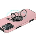 thumbnail image 4 of For iPhone 16 PRO MAX Case Dual Layer Magnetic Ring Stand Hybrid +Tempered Glass, 4 of 6