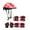 Red, variant on Generic Classic 7Pcs/Set Kids Bike Helmet Roller Skating Helmet Impact Resistance Teens Skateboard Helmet for Bike Riding Inline Skating