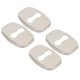 thumbnail image 1 of Cubierta de Cerradura de Puerta de Acero Inoxidable ANGGREK 4 Uds Protección Fuerte para 208 308 408 508 2008 3008, 1 of 8
