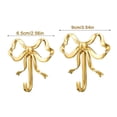 thumbnail image 5 of Shoreew Metal Bow Shape Wall Hooks Decorative Key Bag Hanging Hook Load-bearing Towel Hat Jacket Key Holder for Home Decor, 5 of 7