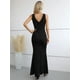 thumbnail image 5 of Vestido largo de mujer, vestido de fiesta, vestido cruzado, vestido de verano, vestido de noche elegante, 5 of 7