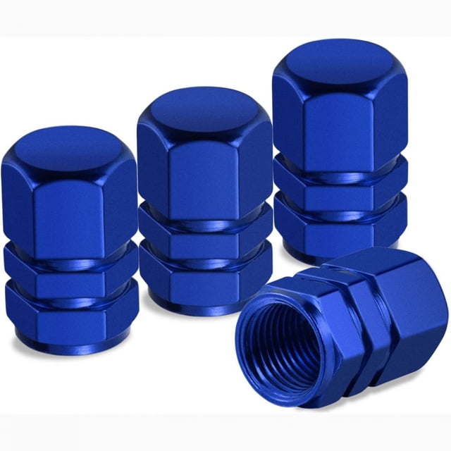 Juego de 4 tapones decorativos para válvulas de neumáticos de automóvil, elegantes tapones de válvulas de aleación