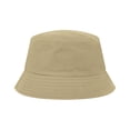 thumbnail image 2 of Toptie Classic Kids Cotton Bucket Hat Summer Outdoor UV Sun Protection Hat for Boys Girls-Khaki, 2 of 7