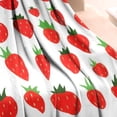 thumbnail image 3 of Red Strawberry Plants White Pattern Blanket,Comfortable Soft Flannel Throw Blanket,All Season,Warm Lightweight Blankets for Sofa Bed Couch Living Room Chair,30"x40", 3 of 4
