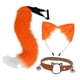 thumbnail image 3 of Conjunto de orejas y cola de gato para cosplay, cola de animal para espectáculos en el escenario, actuación, carnaval Naranja, 3 of 8