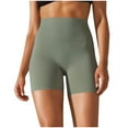 thumbnail image 3 of Aboser High Waisted Biker Shorts for Women Butt Lifting Scrunch Gym Yoga Shorts Tummy Control 4'' Workout Shorts Stretchy Casual Booty Shorts, 3 of 6