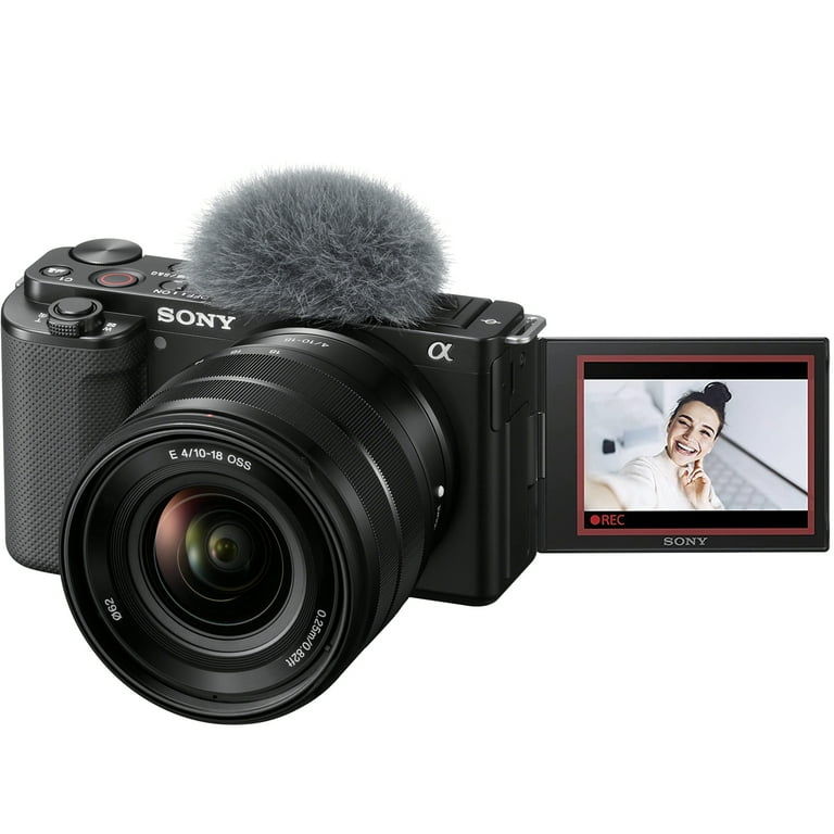 Sony ZV-E10 Mirrorless Alpha APS-C Vlog Camera Body and 10-18mm F4