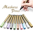 thumbnail image 3 of Stylos Marqueurs Métalliques Pointe Moyenne pour Papier Noir, 3 of 8