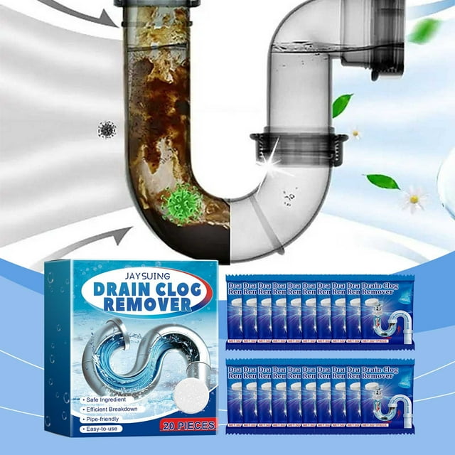 Fiudx Ofertas flash del día solo en línea Tabletas de dragado de tuberías Limpiador de obstrucciones eliminador de suciedad de tuberías