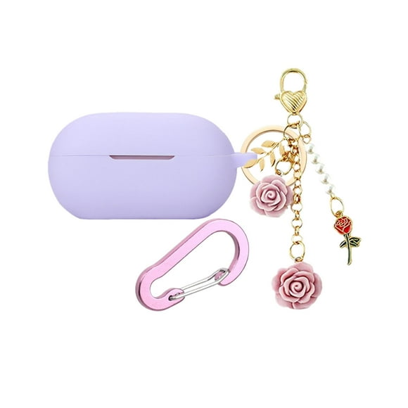 Funda para auriculares inalámbricos Beats Solo Buds de silicona, color morado